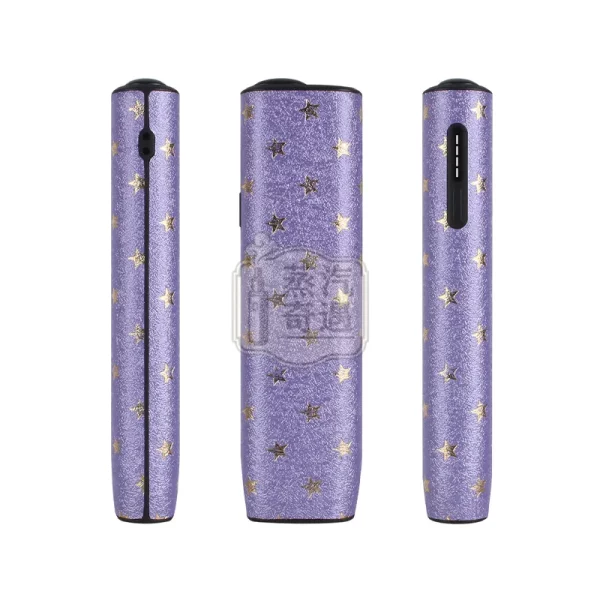 IQOS ILMUA i ONE 星星圖案PU皮革保護套紫色特寫