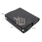 IQOS ILUMA PRIME保護套煙彈主機一體收納 PU皮革帆布紋理黑色款尺寸特寫