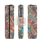 IQOS ILUMA i ONE腰果花紋保護套 紅色款開孔特寫