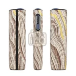 IQOS ILUMA i ONE鎏金花紋保護套 棕色款特寫圖