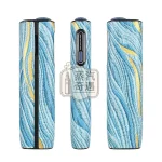 IQOS ILUMA i ONE鎏金花紋保護套 藍色款特寫圖