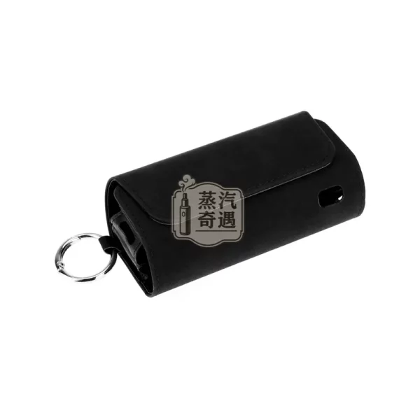 IQOS ILUMA 仿麂皮 PU皮革保護套 黑色款特寫