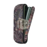 IQOS ILUMA 腰果花紋PU皮革保護套紫色款特寫圖