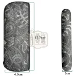 IQOS ILUMA 腰果花紋PU皮革保護套黑色款尺寸特寫圖