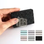 IQOS煙彈盒 PC+PU材質收納盒 蝴蝶鑽黑手持特寫